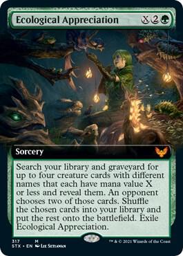 Ecological Appreciation (Extended Art) 317 card from Strixhaven: School of Mages