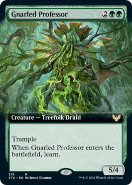 Gnarled Professor (Extended Art) 319 card from Strixhaven: School of Mages