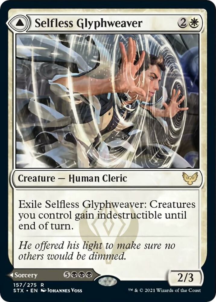 Selfless Glyphweaver 157 card from Strixhaven: School of Mages
