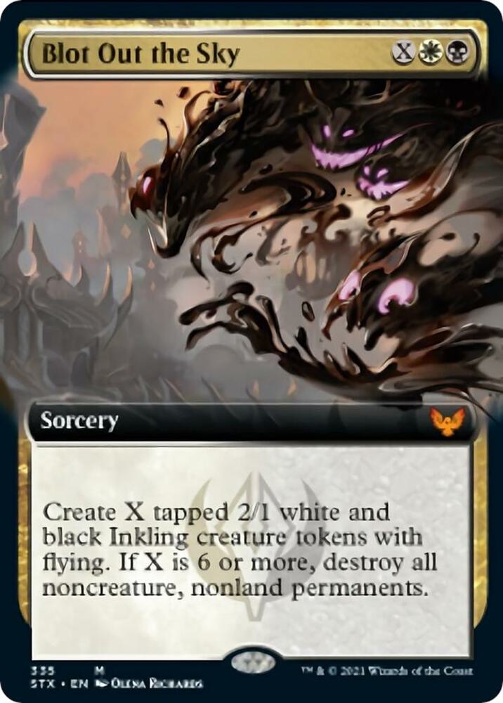Blot Out the Sky (Extended Art) 335 card from Strixhaven: School of Mages