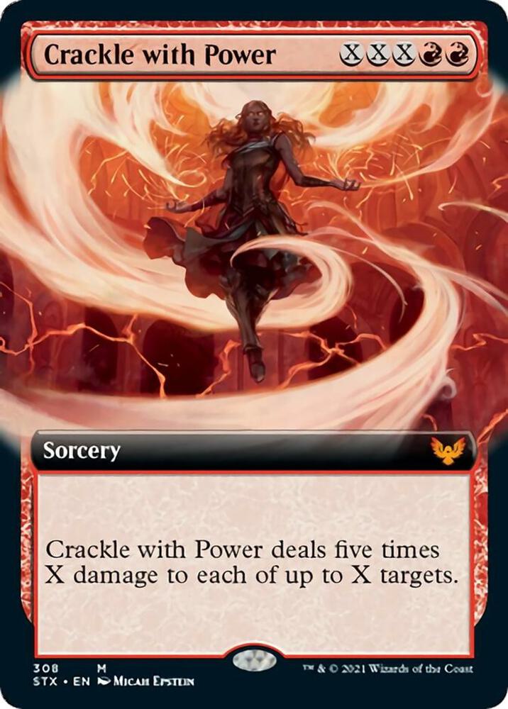 Crackle with Power (Extended Art) 308 card from Strixhaven: School of Mages