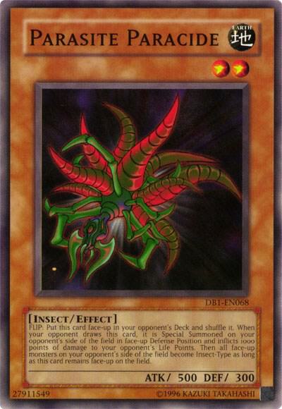 Parasite Paracide DB1-EN068 card from Dark Beginning 1