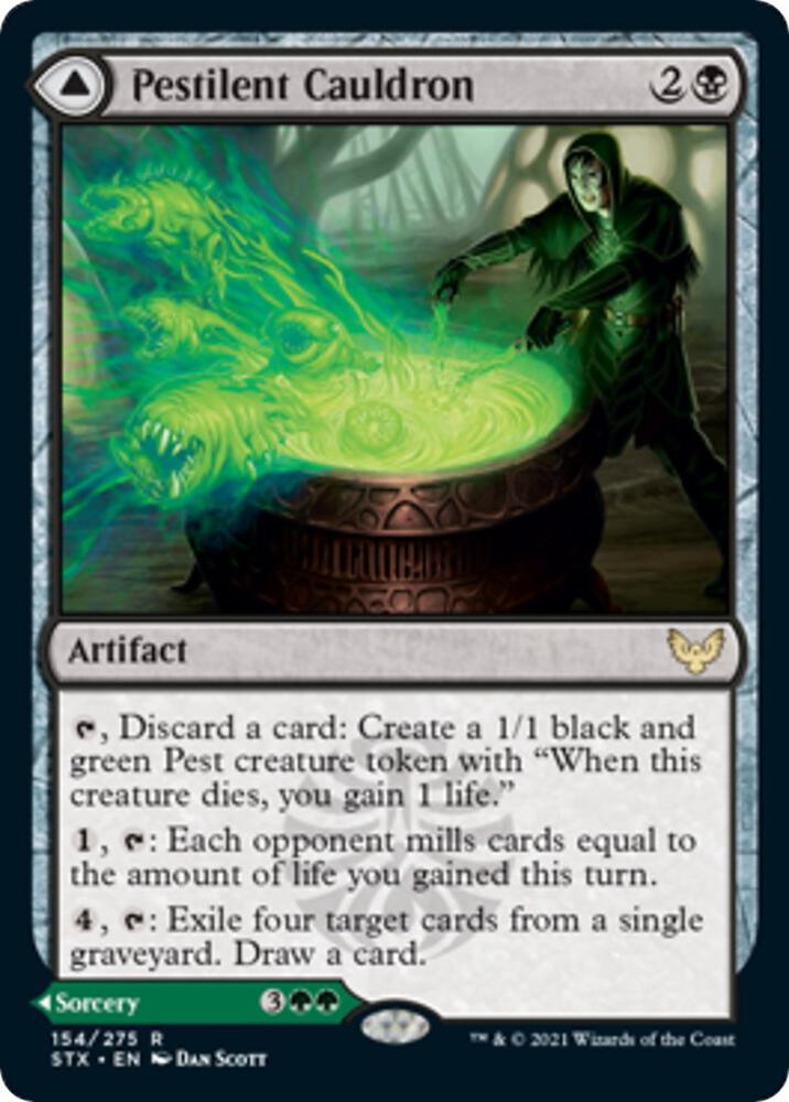 Pestilent Cauldron 154 card from Strixhaven: School of Mages