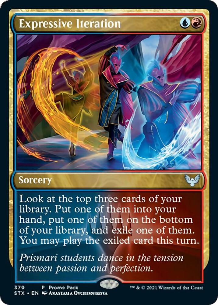 Expressive Iteration 379 card from Promo Pack: Strixhaven
