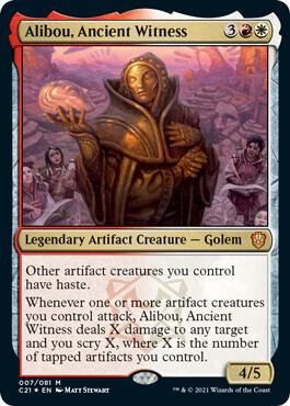 Alibou, Ancient Witness 7 card from Commander 2021