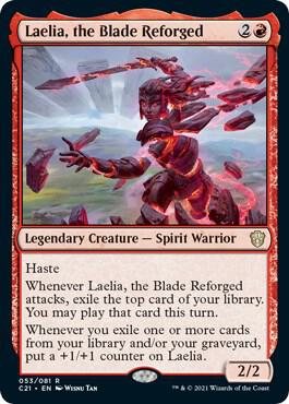 Laelia, the Blade Reforged 53 card from Commander 2021
