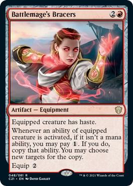 Battlemage's Bracers 48 card from Commander 2021