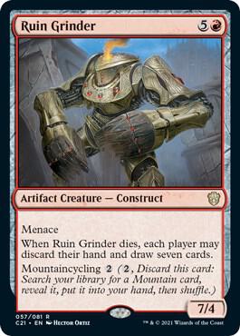 Ruin Grinder 57 card from Commander 2021