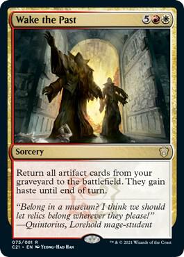 Wake the Past 75 card from Commander 2021