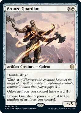 Bronze Guardian 13 card from Commander 2021