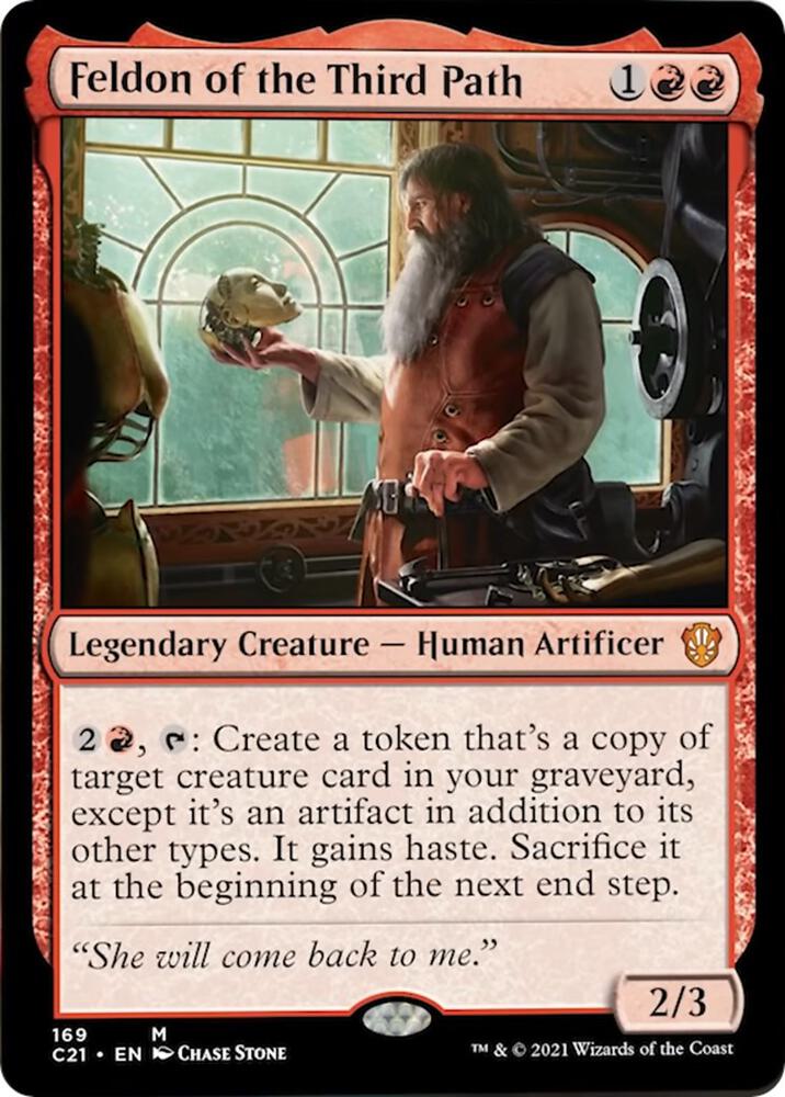 Feldon of the Third Path 169 card from Commander 2021