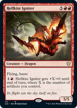 Hellkite Igniter 171 card from Commander 2021