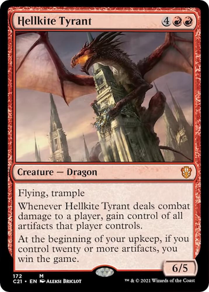 Hellkite Tyrant 172 card from Commander 2021