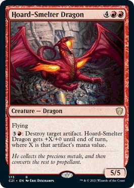 Hoard-Smelter Dragon 173 card from Commander 2021