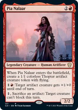 Pia Nalaar 177 card from Commander 2021