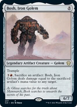 Bosh, Iron Golem 237 card from Commander 2021