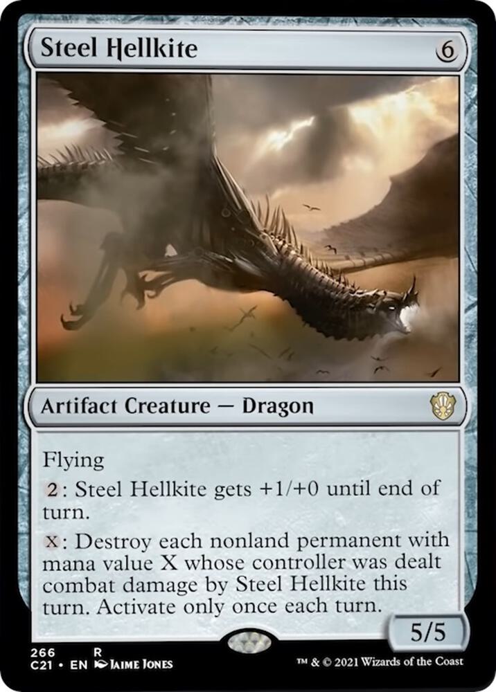 Steel Hellkite 266 card from Commander 2021