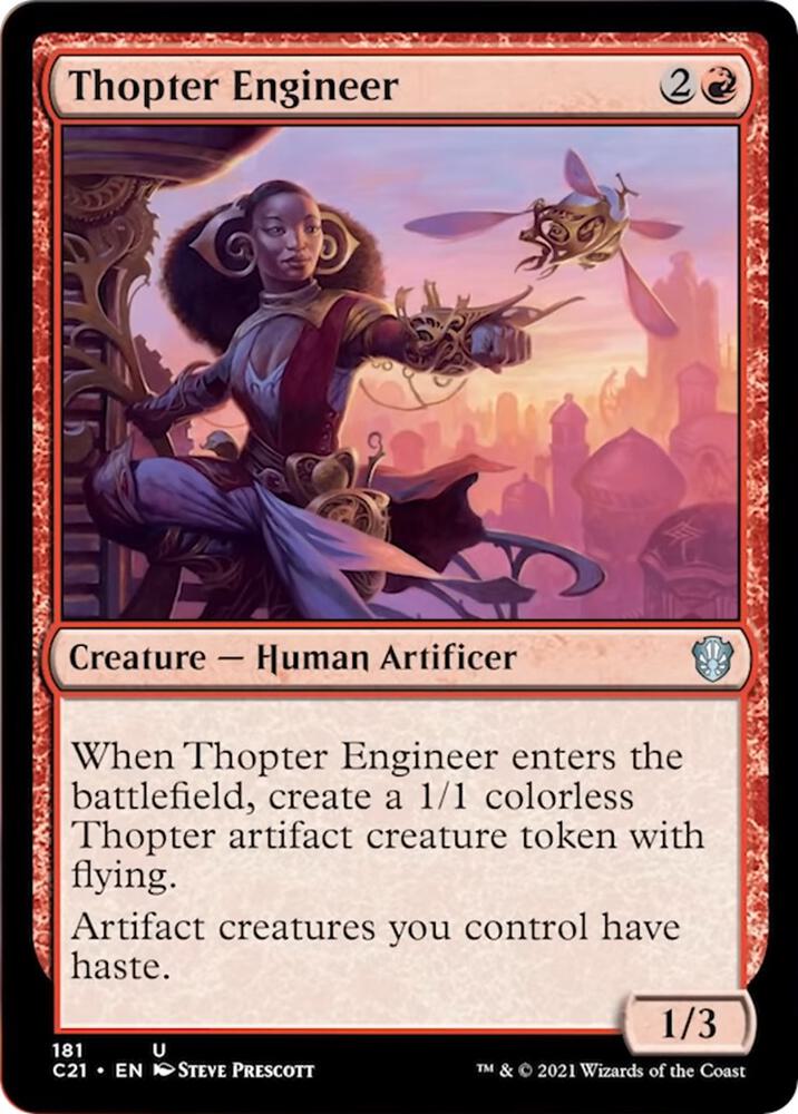 Thopter Engineer 181 card from Commander 2021