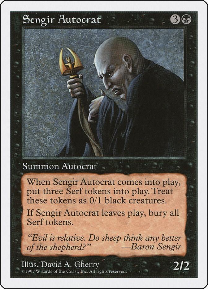 Sengir Autocrat card from Fifth Edition