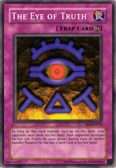 The Eye of Truth DB1-EN074 card from Dark Beginning 1
