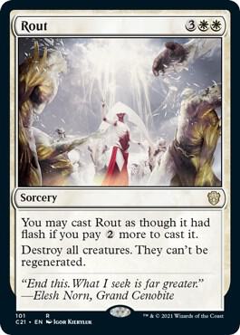Rout 101 card from Commander 2021