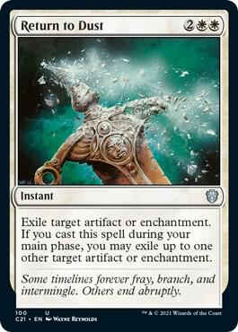 Return to Dust 100 card from Commander 2021