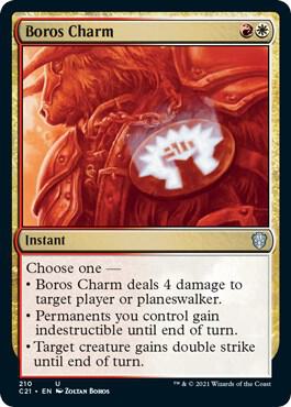 Boros Charm 210 card from Commander 2021