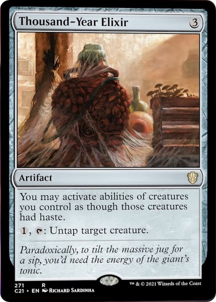 Thousand-Year Elixir 271 card from Commander 2021