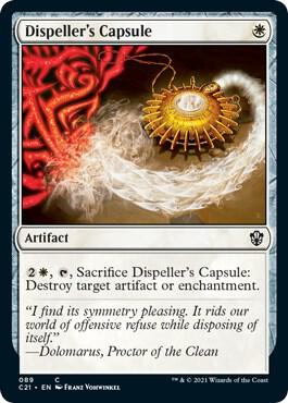 Dispeller's Capsule 89 card from Commander 2021