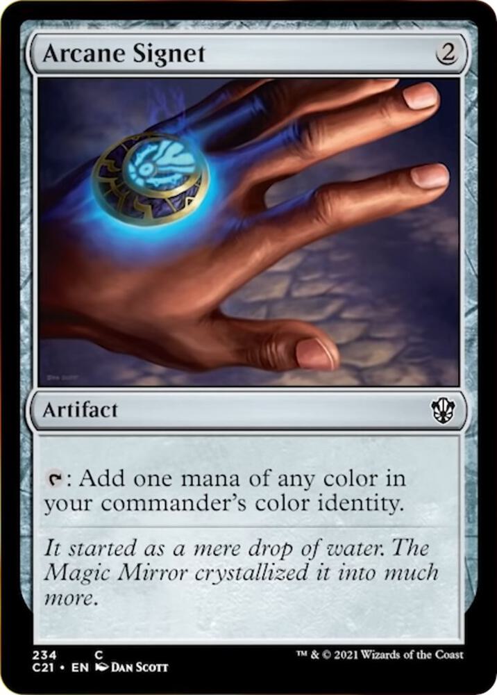 Arcane Signet 234 card from Commander 2021