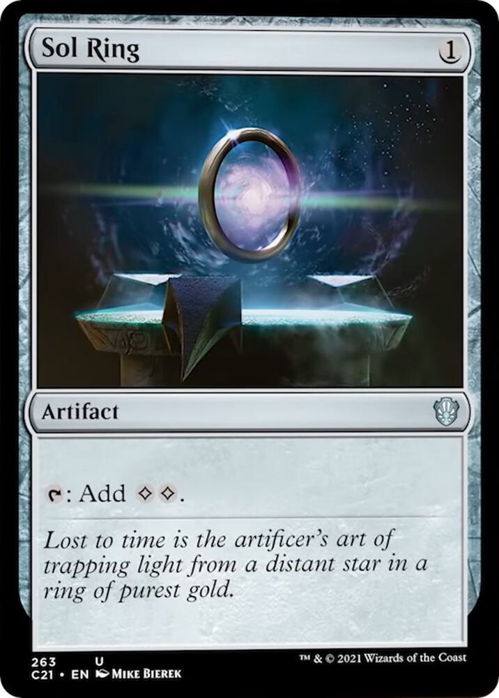 Sol Ring 263 card from Commander 2021