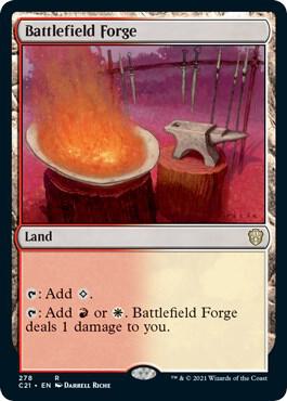 Battlefield Forge 278 card from Commander 2021