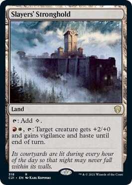 Slayers' Stronghold 318 card from Commander 2021