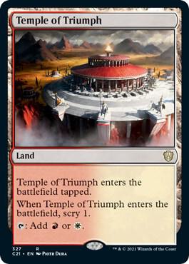 Temple of Triumph 327 card from Commander 2021
