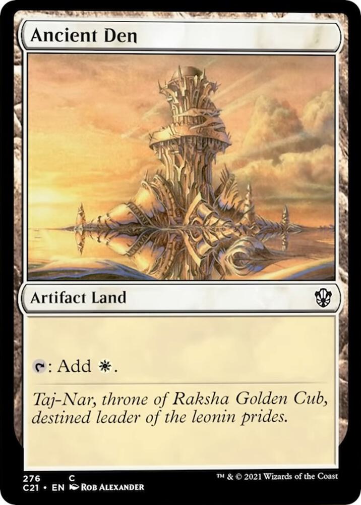 Ancient Den 276 card from Commander 2021