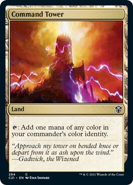 Command Tower 284 card from Commander 2021