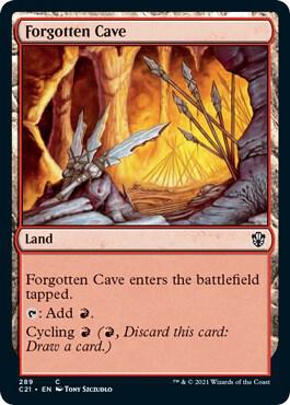 Forgotten Cave 289 card from Commander 2021