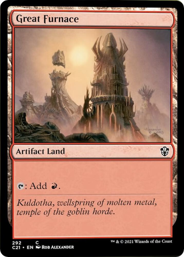 Great Furnace 292 card from Commander 2021