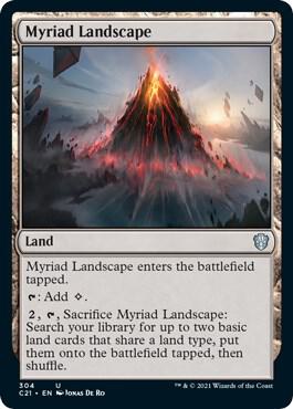 Myriad Landscape 304 card from Commander 2021