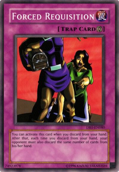Forced Requisition DB1-EN080 card from Dark Beginning 1