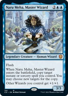 Naru Meha, Master Wizard 124 card from Commander 2021