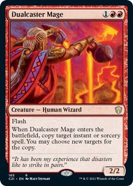 Dualcaster Mage 165 card from Commander 2021