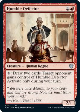Humble Defector 174 card from Commander 2021