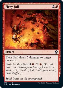 Fiery Fall 170 card from Commander 2021