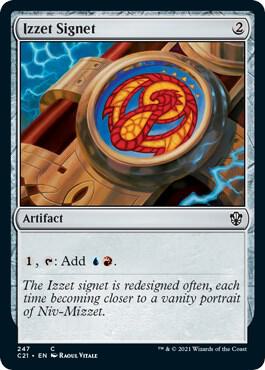 Izzet Signet 247 card from Commander 2021