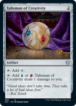 Talisman of Creativity 269 card from Commander 2021