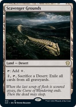Scavenger Grounds 314 card from Commander 2021