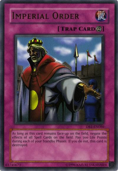 Imperial Order DB1-EN086 card from Dark Beginning 1