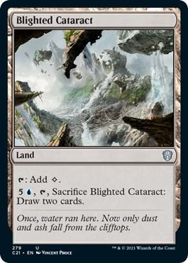Blighted Cataract 279 card from Commander 2021