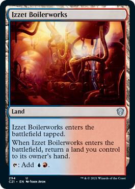 Izzet Boilerworks 294 card from Commander 2021